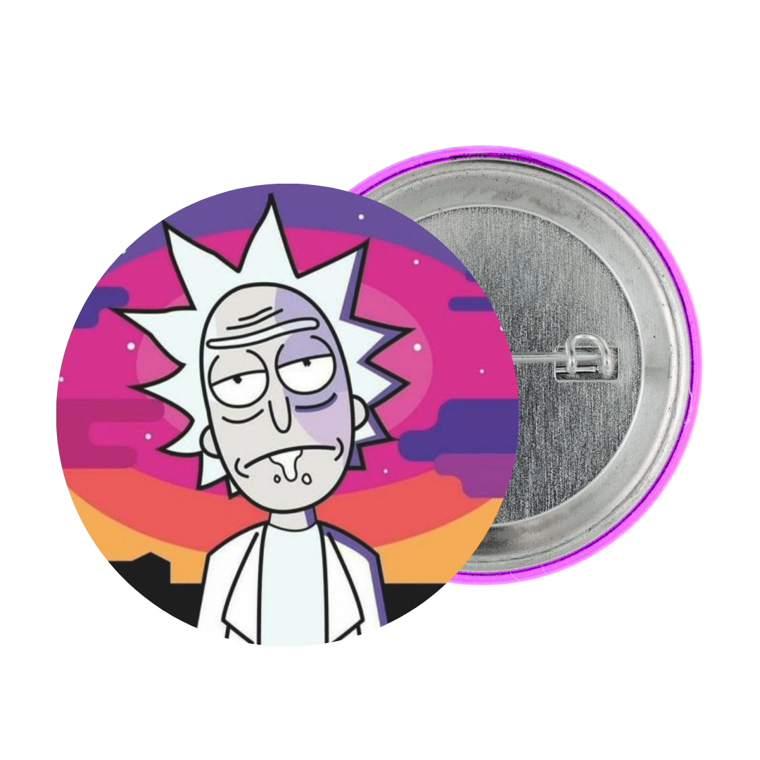 Rick Sanchez Tinplate Badge