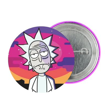 Rick Sanchez Tinplate Badge
