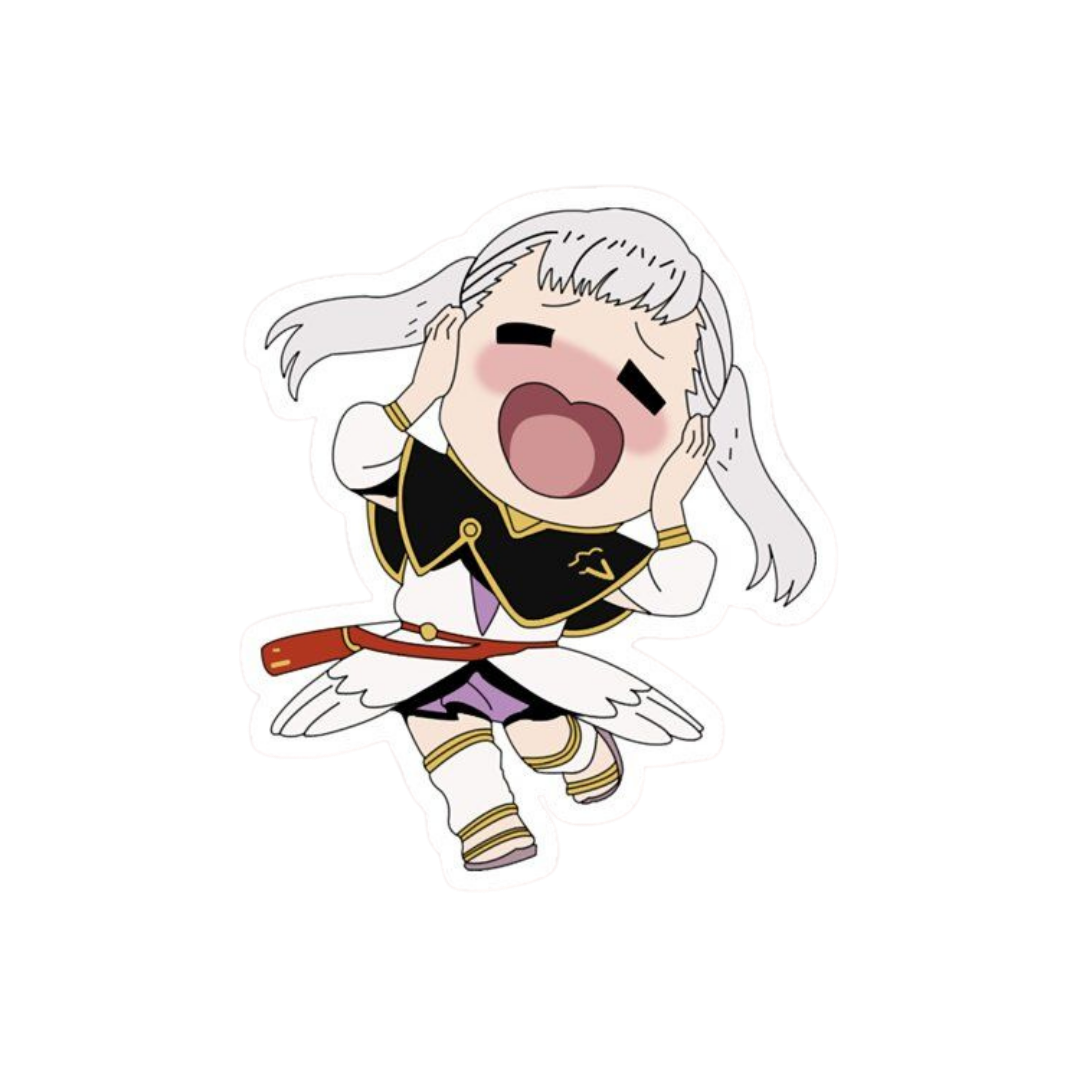 Black Clover anime stickers Noelle Silva Happy