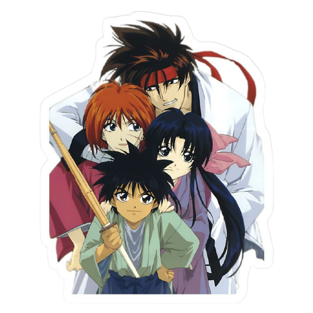 Rurouni Kenshin Anime Sticker 10 | Himura Kenshin Aesthetic Samurai Premium Sticker