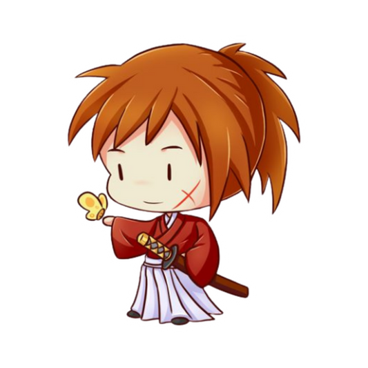 Rurouni Kenshin Anime Sticker 11 | Himura Kenshin Aesthetic Samurai Premium Sticker