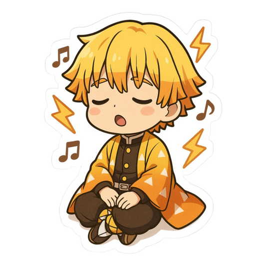 Zenitsu Agatsuma 12 | Premium Anime Sticker | Demon Slayer Edition