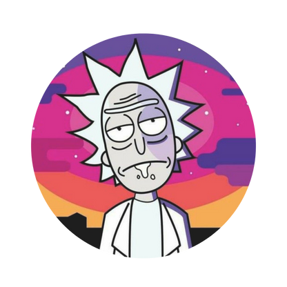 Rick Sanchez Tinplate Badge