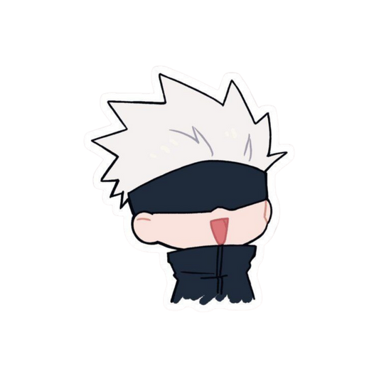 Satoru Gojo Smiling Chibi Jujutsu Kaisen Anime stickers