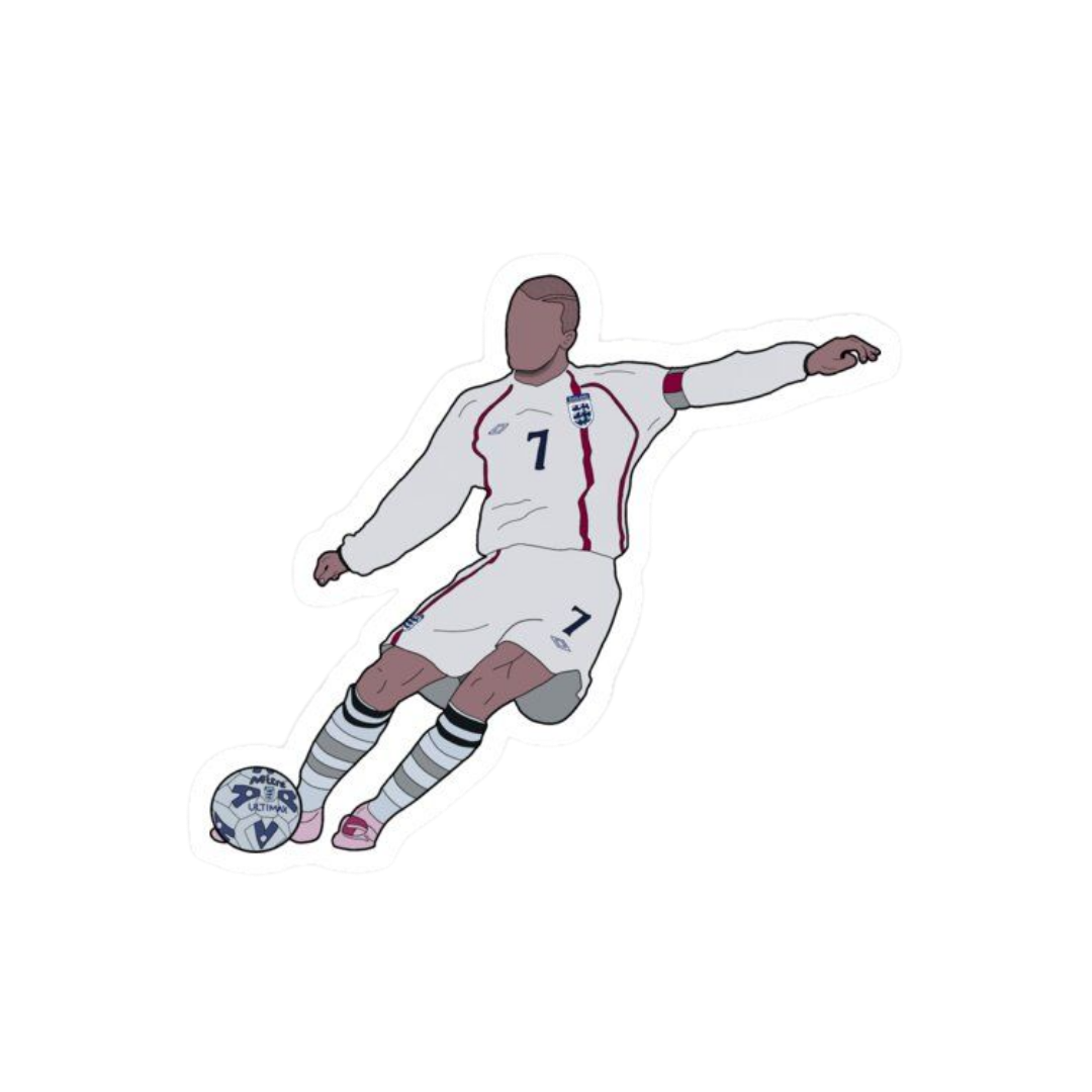 Legend David Beckham | England Football Sticker | Football Team