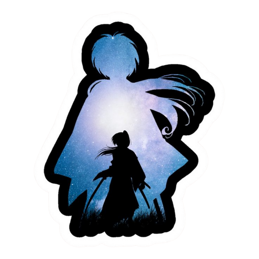 Rurouni Kenshin Anime Sticker 12 | Himura Kenshin Aesthetic Samurai Premium Sticker