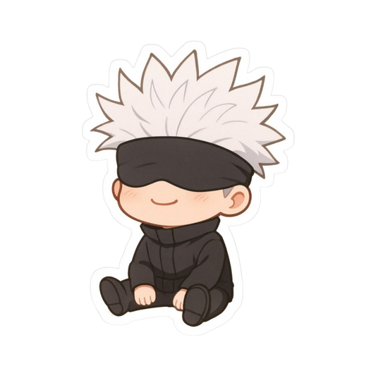 Satoru Gojo Chibi Seating Jujutsu Kaisen Anime stickers