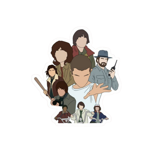 Stranger Things Casts | Stranger Things Premium Sticker | TV Series