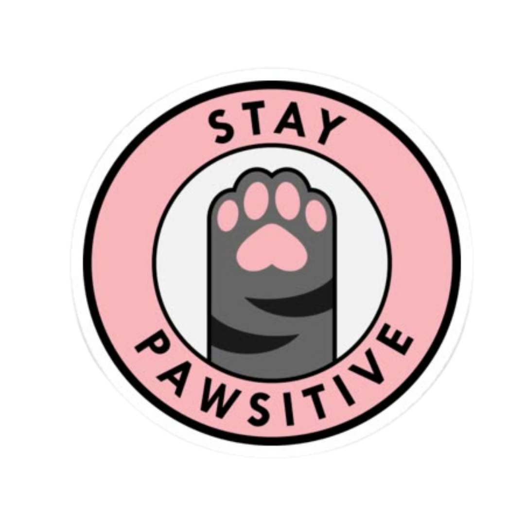 Stay Pawsitive Office stickers