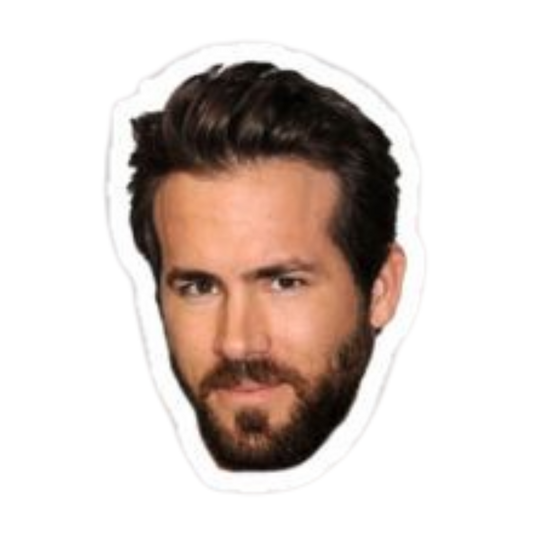 Ryan Reynolds | Hollywood & Bollywood Celebrities Premium Sticker | Entertainment