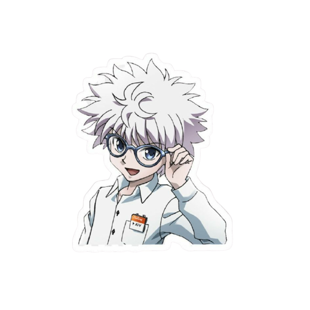 Hunter X Hunter anime stickers Killua Glass