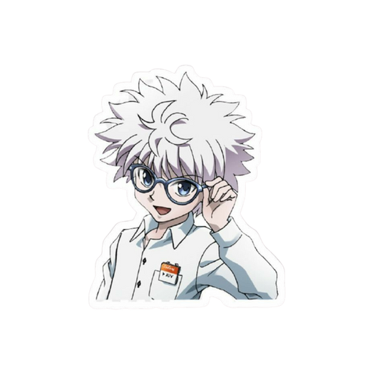 Hunter X Hunter anime stickers Killua Glass