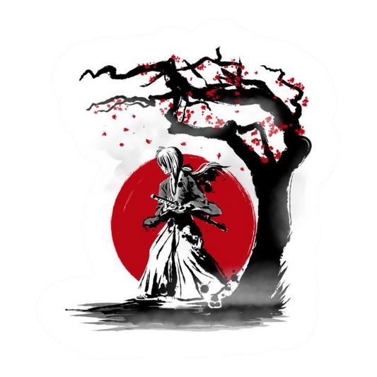 Rurouni Kenshin Anime Sticker 14 | Himura Kenshin Aesthetic Samurai Premium Sticker