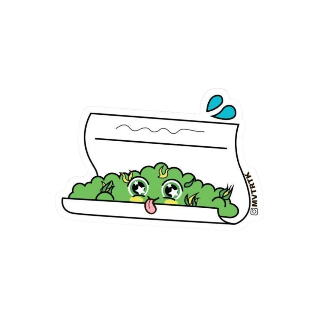 Happy Roll Hemp Sticker