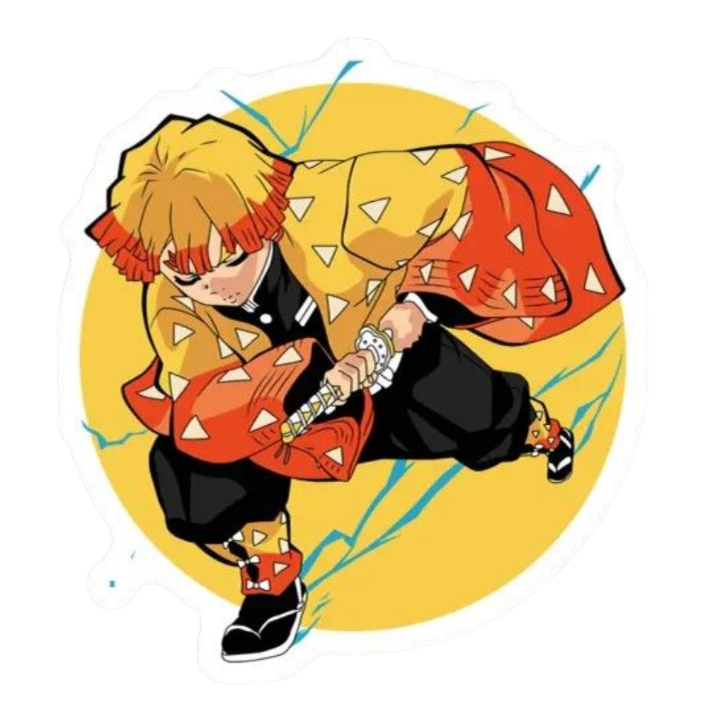 Zenitsu Agatsuma 15 | Premium Anime Sticker | Demon Slayer Edition