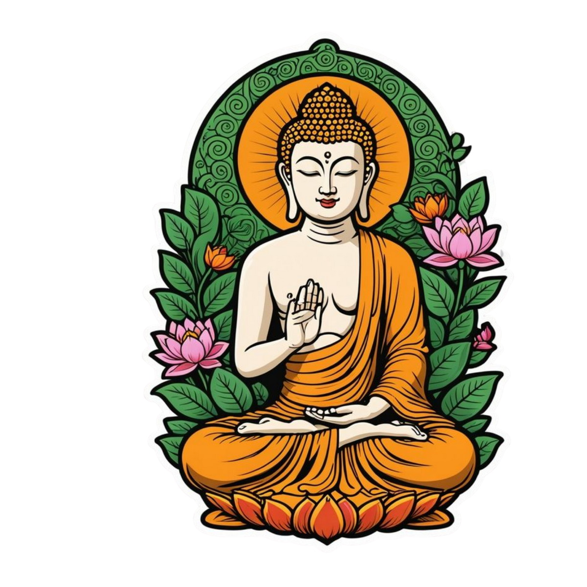 Buddha 7 | Buddhism | Religious Sticker | Spiritual Premium Sticker ...