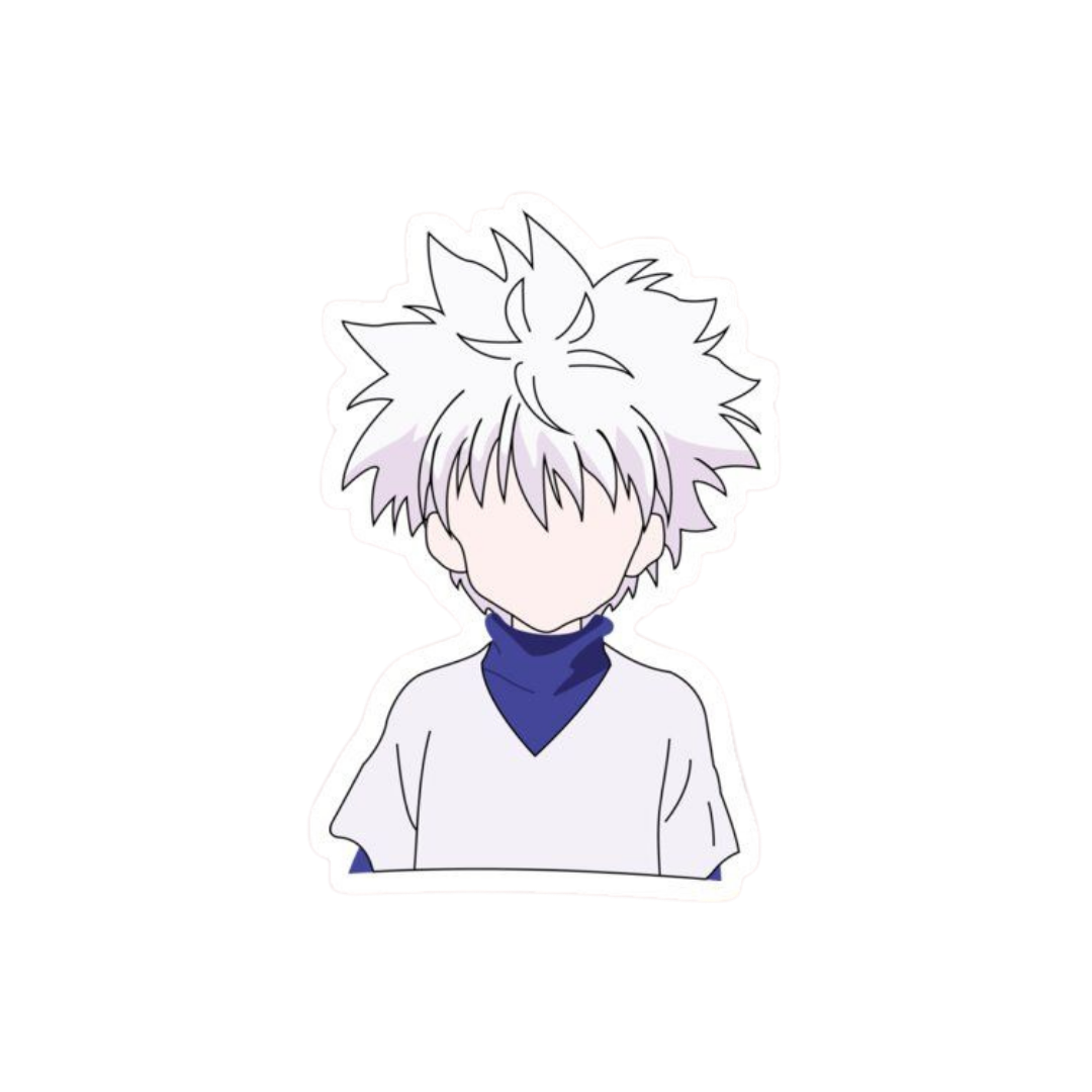 Hunter X Hunter anime stickers Killua Faceless