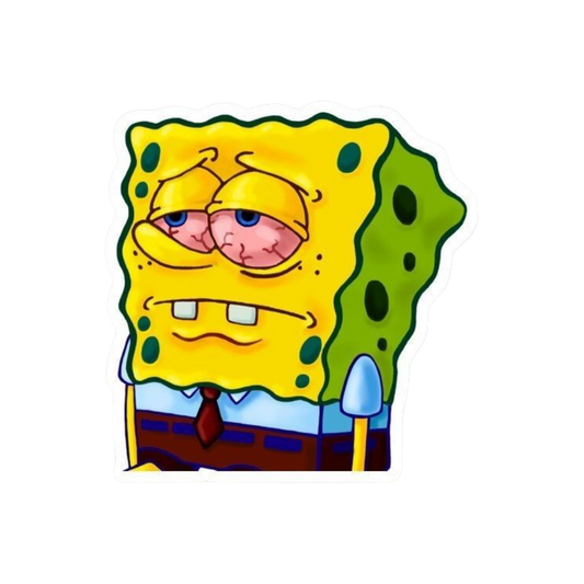 Stoned Sponge Bob Hemp Sticker