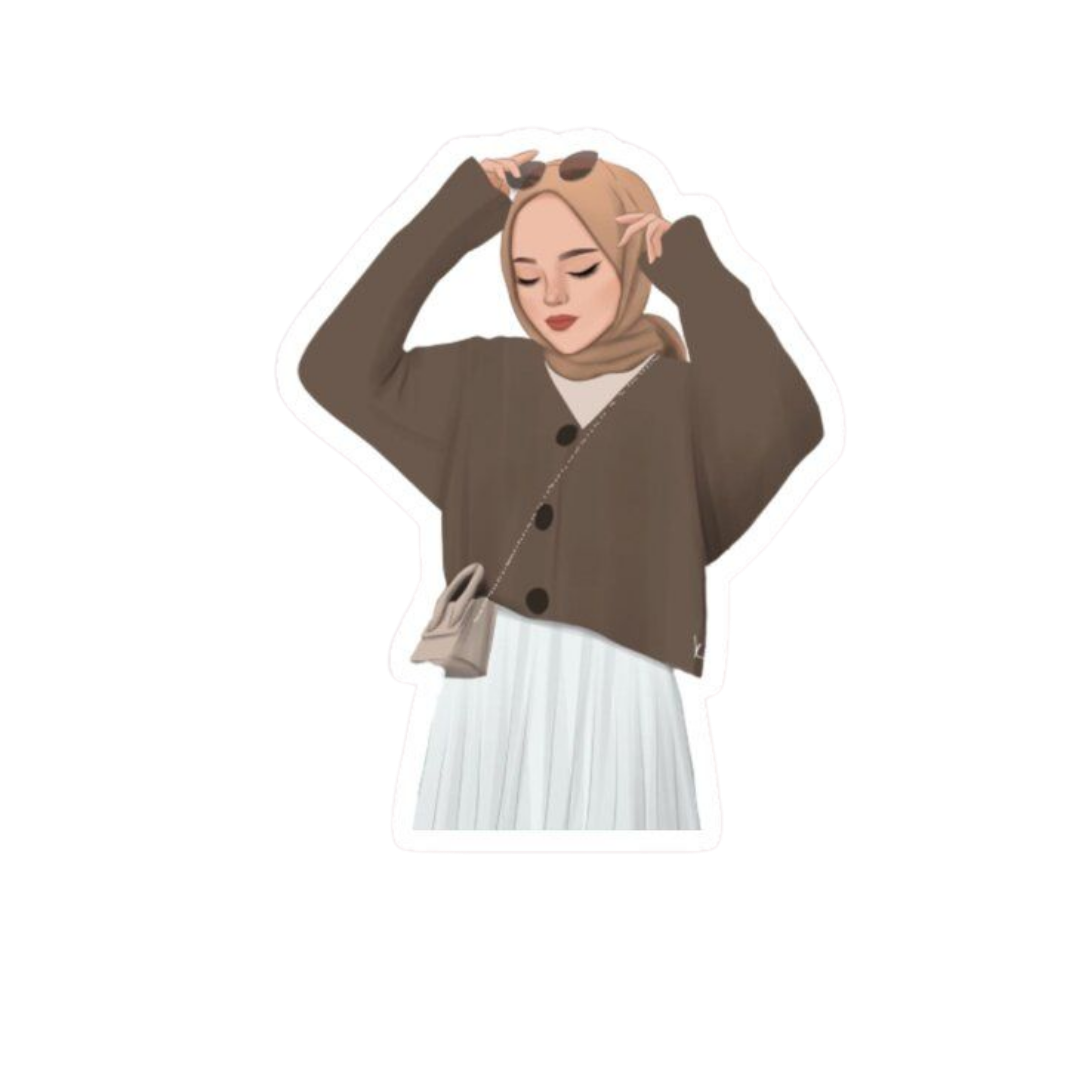 Hijabi Girl 5 Sticker
