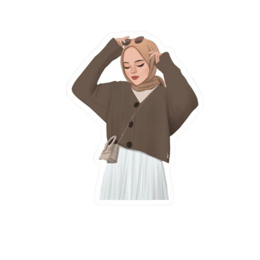 Hijabi Girl 5 Sticker