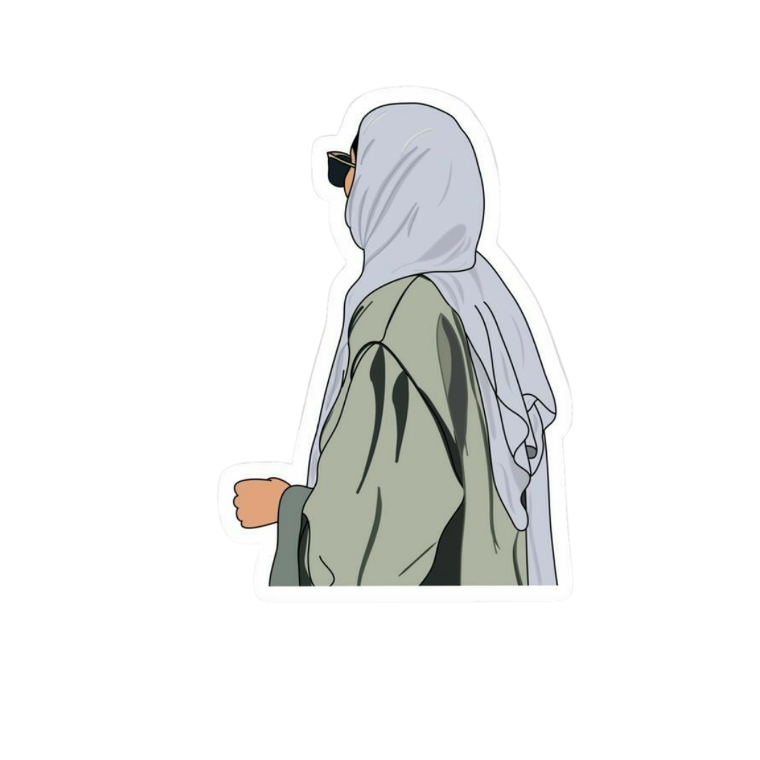 Hijabi Girl 6 Sticker