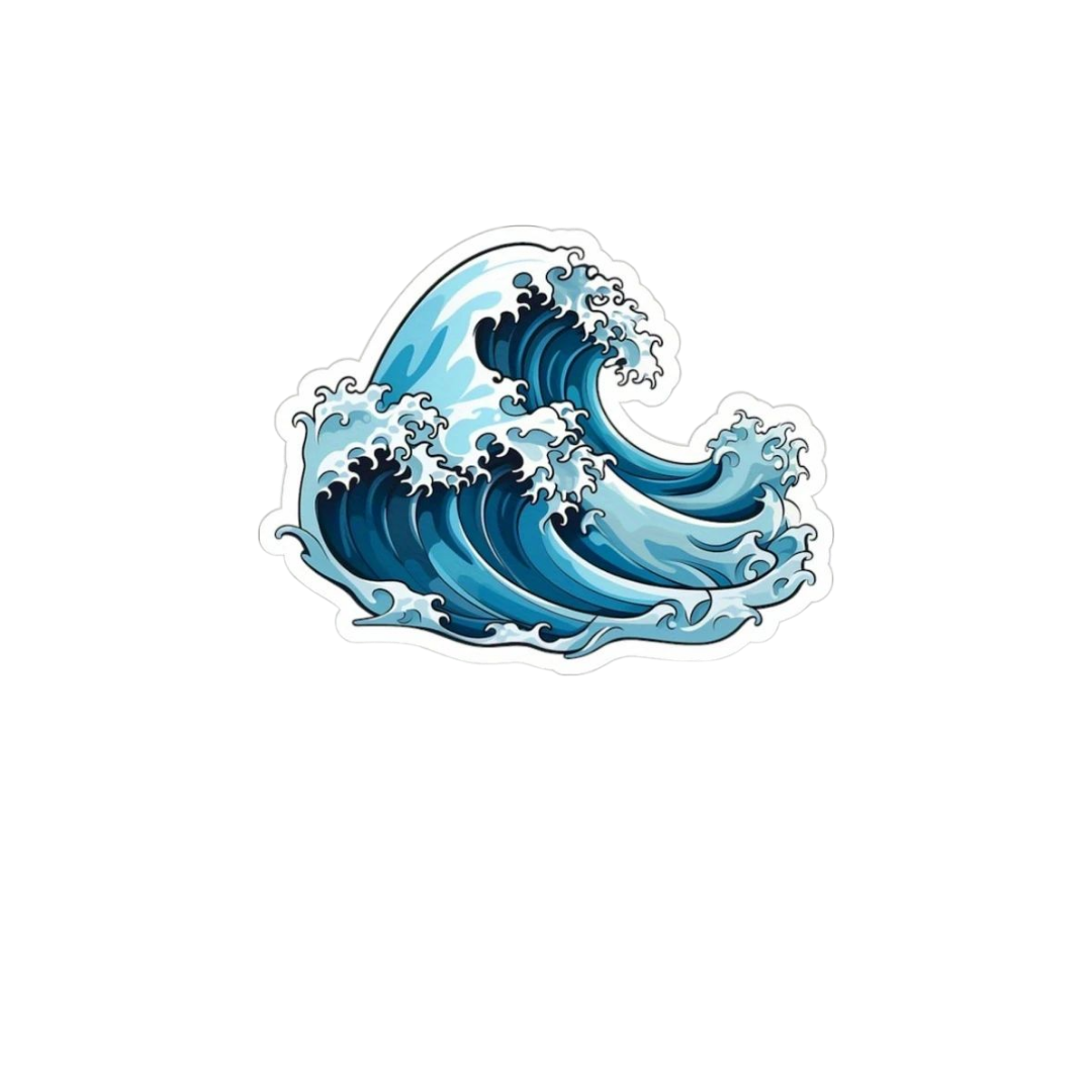 Wave Water Sticker – StickerBD