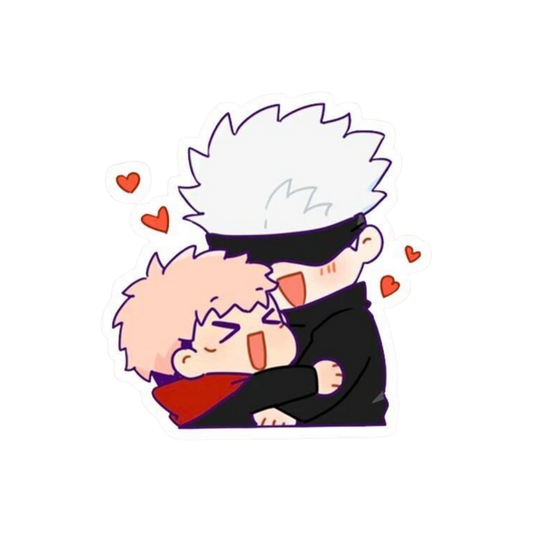 Satoru Gojo and Yuji  Chibi Jujutsu Kaisen Anime stickers