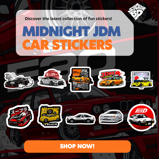 Mid Night JDM Car Stickers