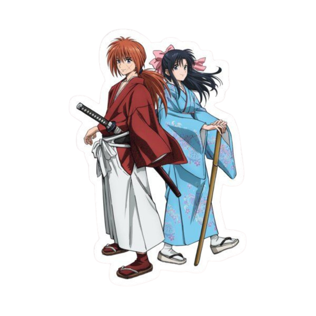 Rurouni Kenshin Anime Sticker | Himura Kenshin Aesthetic Samurai Premium Sticker