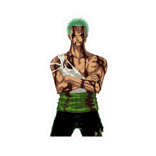 Roronoa Zoro One Piece Sticker 4 | Three Sword Style Premium Sticker