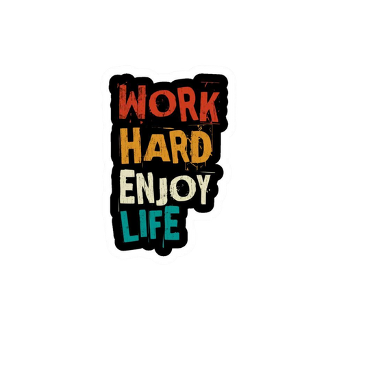 Work Hard Motivation Sticker