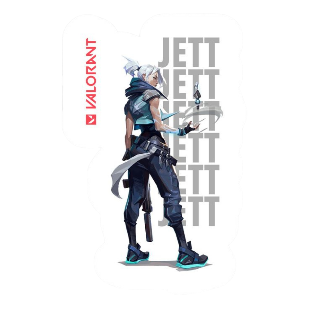 Agent Jett Valorant stickers – StickerBD