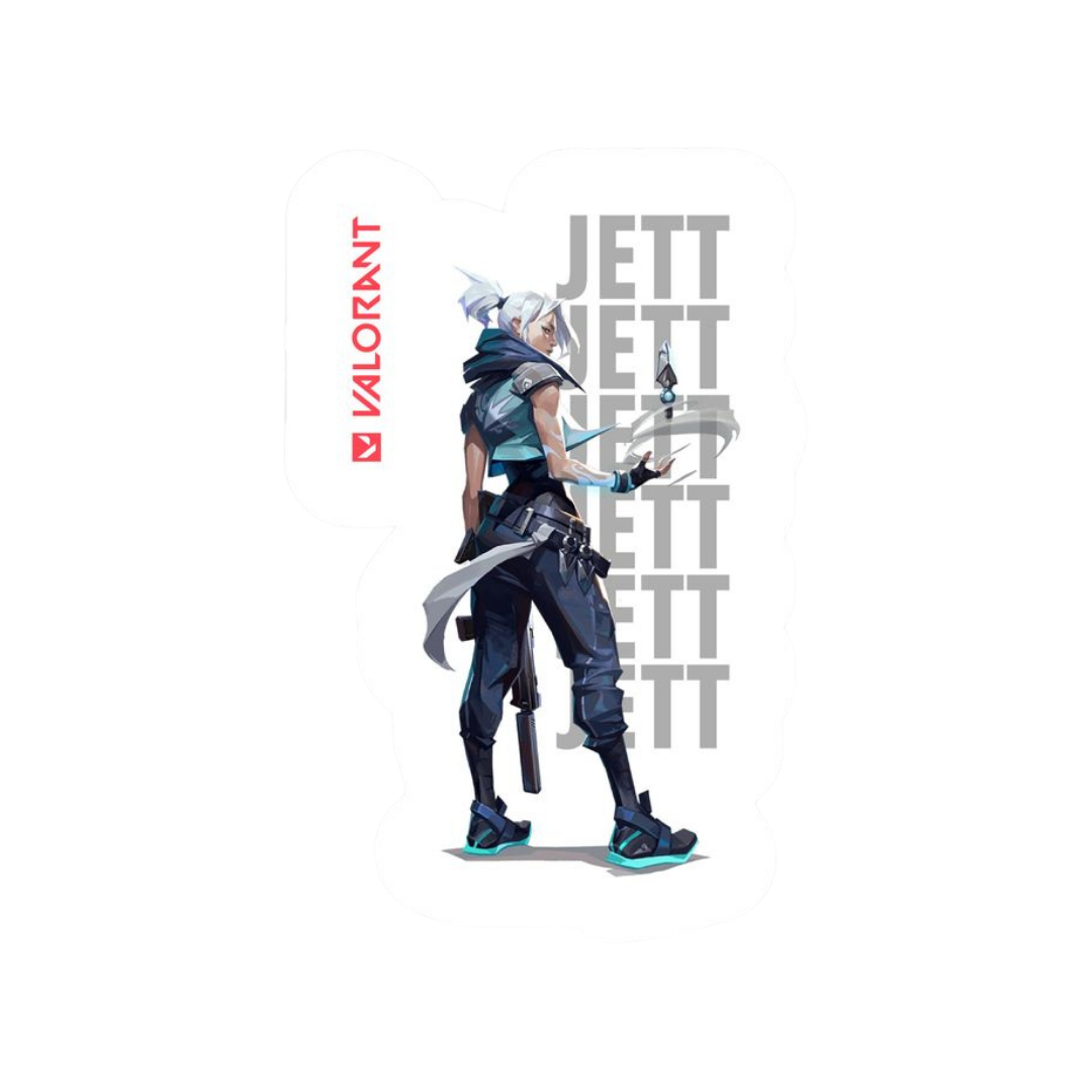 Agent Jett Valorant stickers