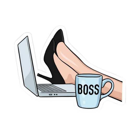 Pink Sticker 21 | Women Pink Barbie Lady | Aesthetic Girl Power Premium Sticker