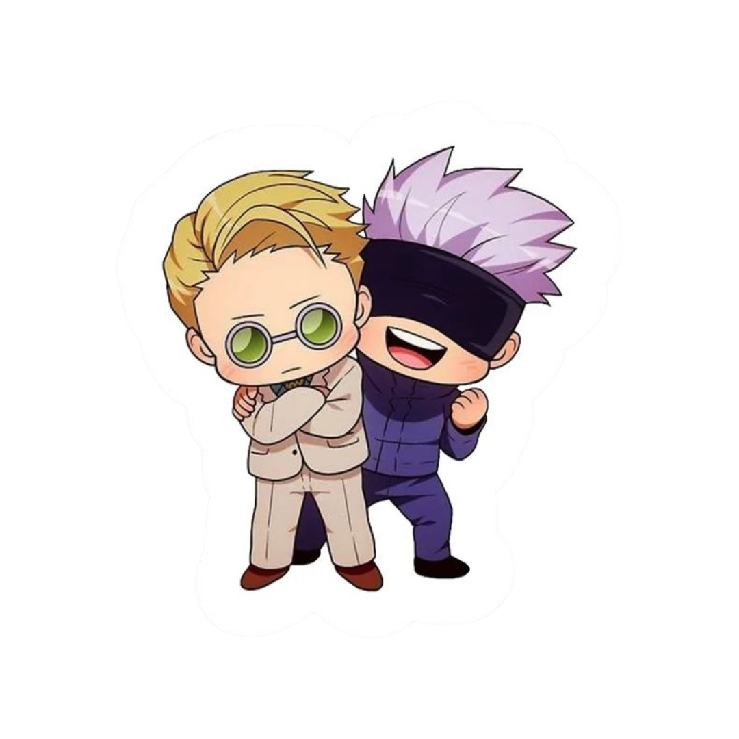 Satoru Gojo and Nanami Jujutsu Kaisen Anime stickers