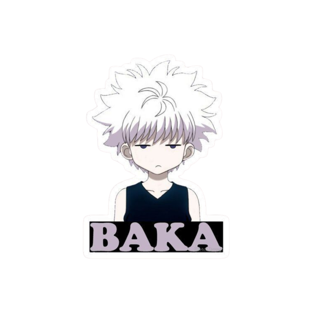 Hunter X Hunter anime stickers Killua Baka
