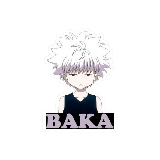 Hunter X Hunter anime stickers Killua Baka