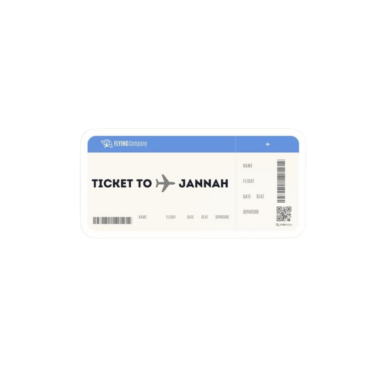Ticket Islamic Sticker