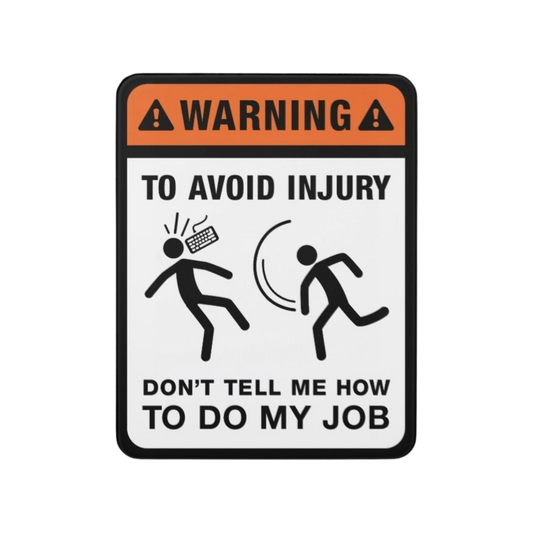 Warning Office stickers