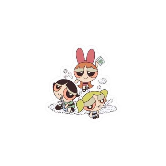 Power Puff girl High Hemp Sticker