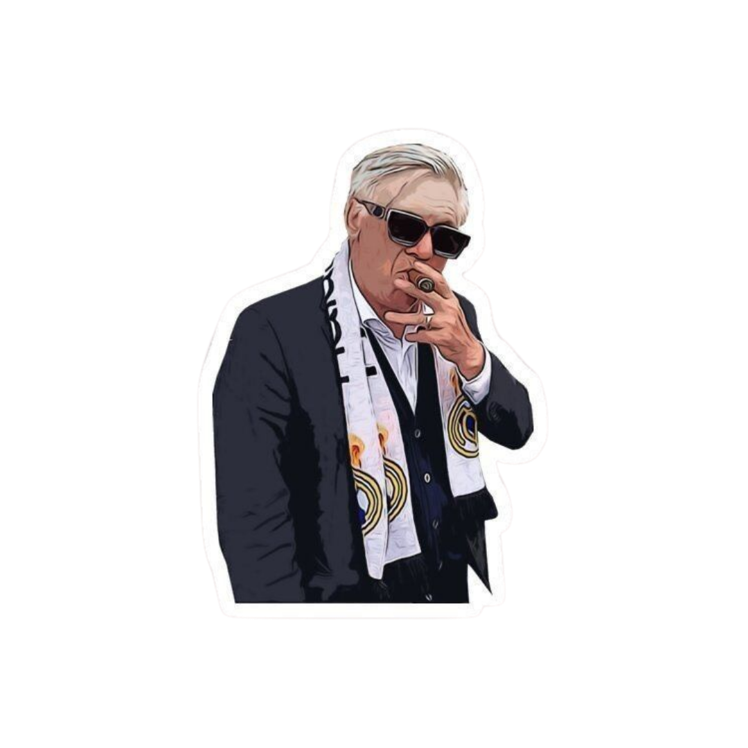 Carlo Ancelotti | Real Madrid Premium Sticker | Football Club