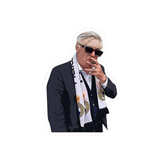 Carlo Ancelotti | Real Madrid Premium Sticker | Football Club