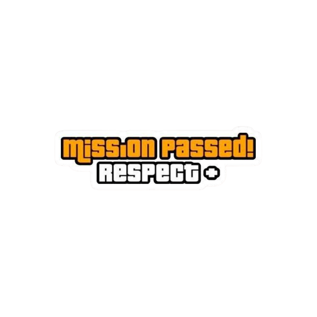 Mission Passed Gamer Sticker