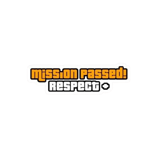 Mission Passed Gamer Sticker