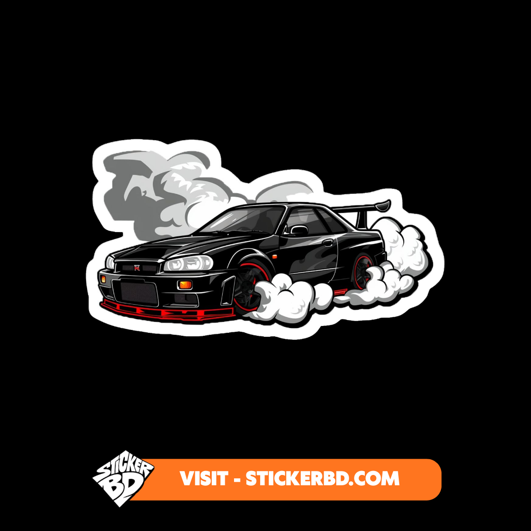 Mid Night JDM Car Stickers