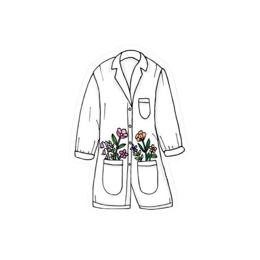 Doctor stickers Apron flower