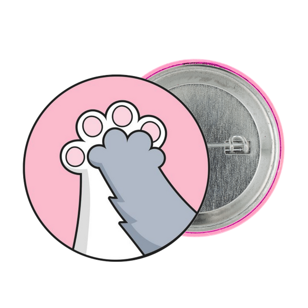 Cat Paw Tinplate Badge