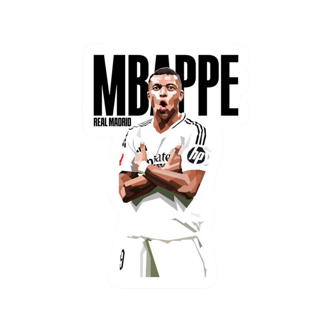 Mbappe | Real Madrid Premium Sticker | Football Club