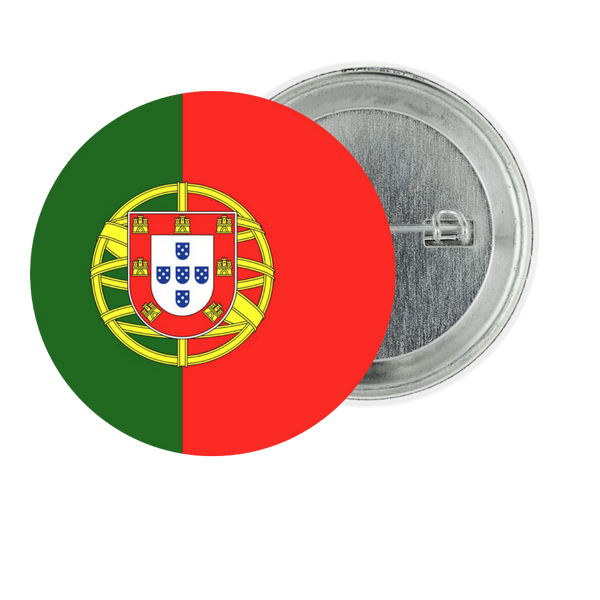 Portugal Fan Tinplate Badge