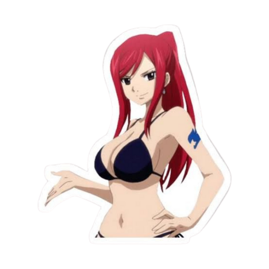 Erza Scarlet Fairy Tail Sticker 2 | Titania Armor Sticker